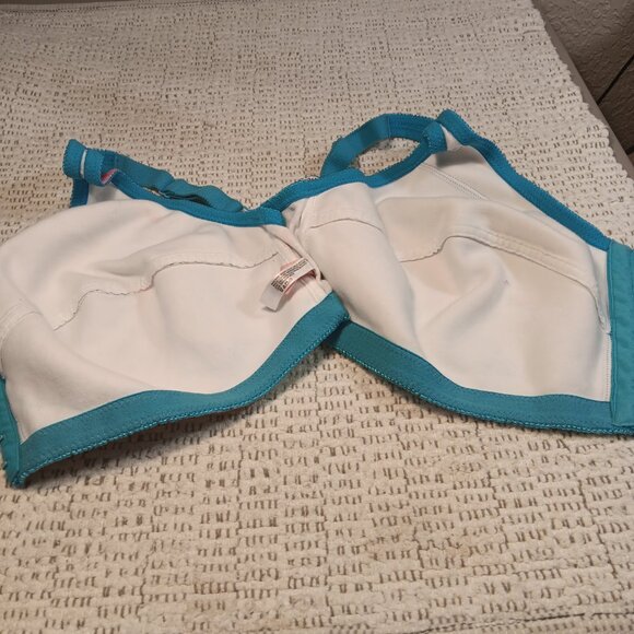 Comfort Choice woman's plus size front close cotton wireless bra sz 48D - Picture 4 of 11